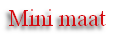 Mini maat