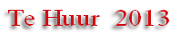 Te Huur  2013