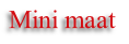 Mini maat