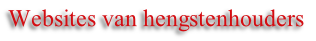 Websites van hengstenhouders