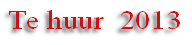Te huur  2013